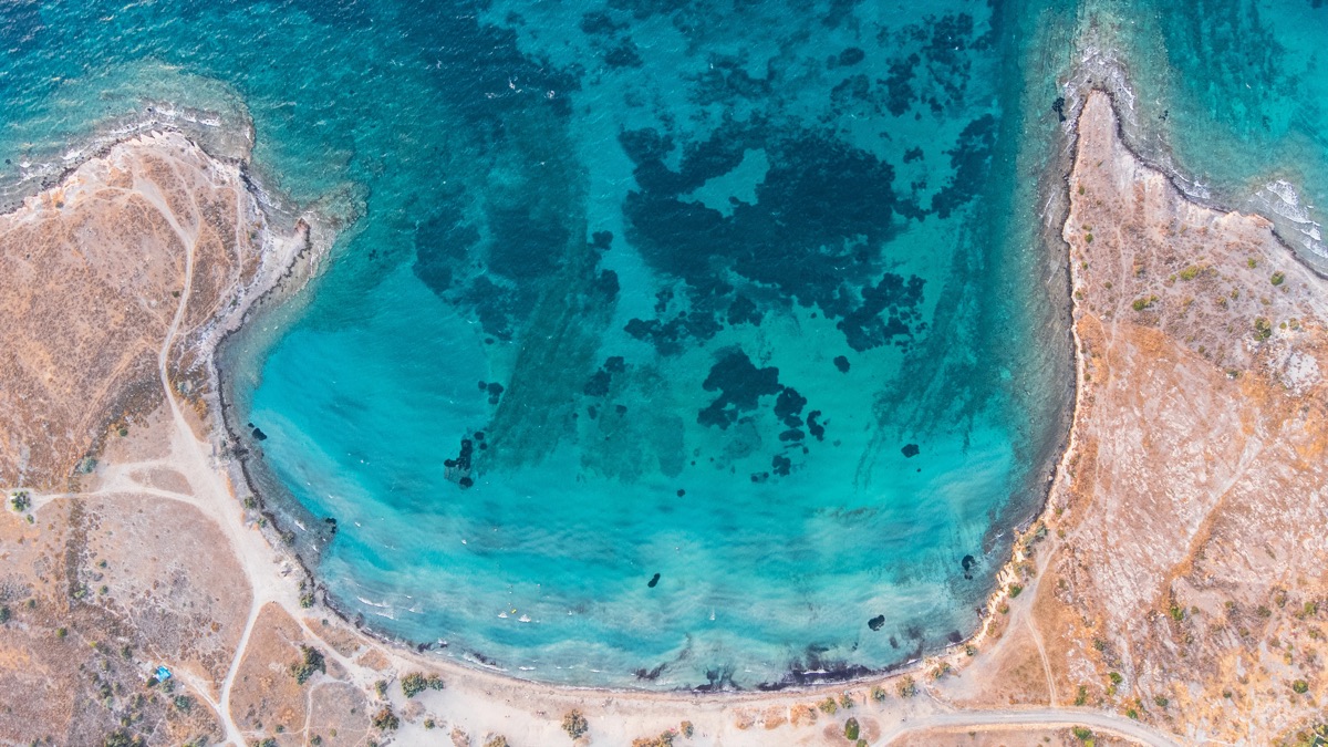 Aegean coast from above