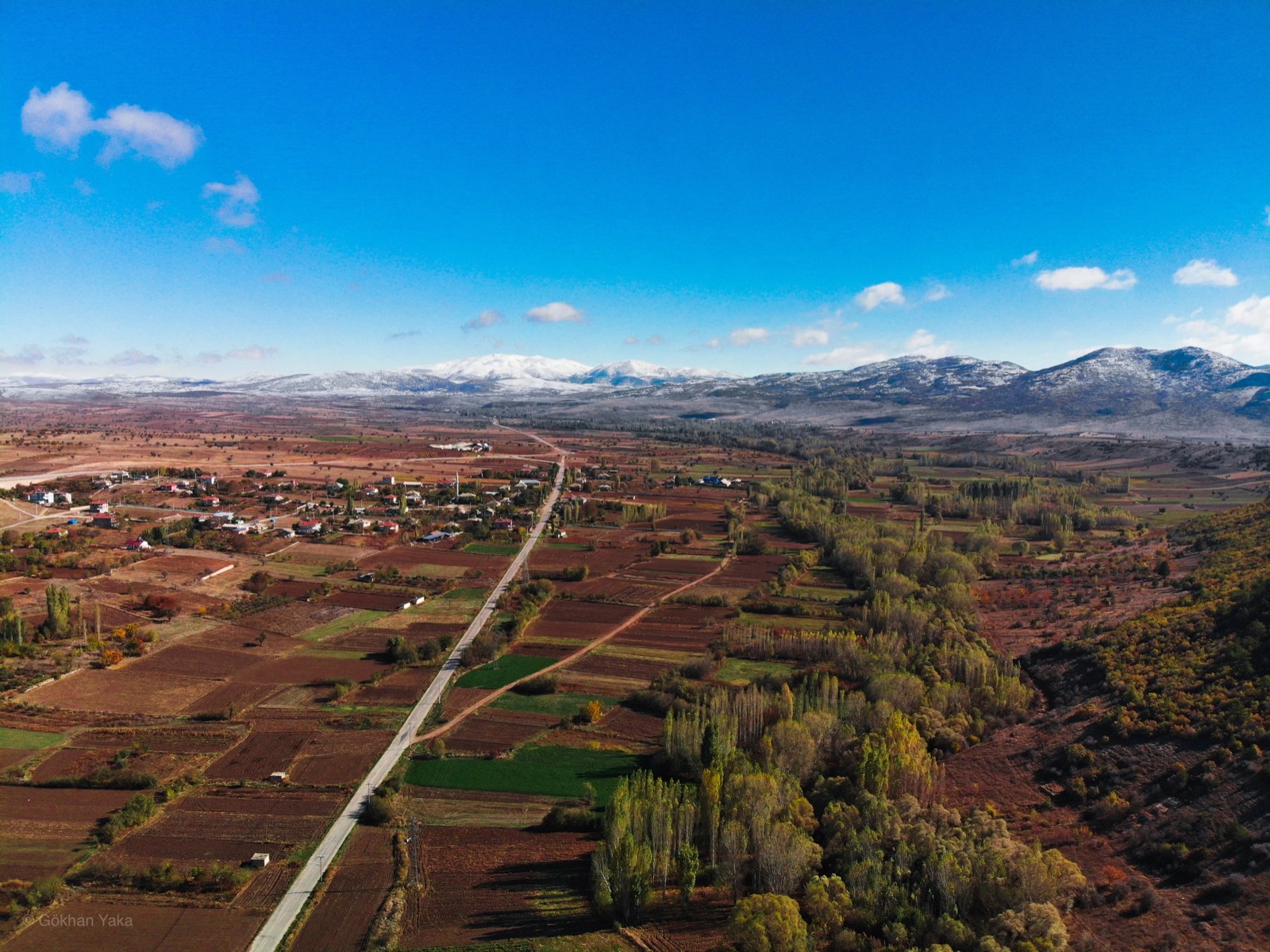 Landscape and light from above