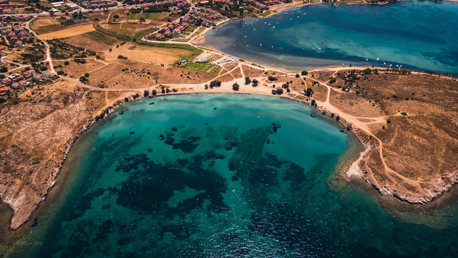 Aerial travel landscape